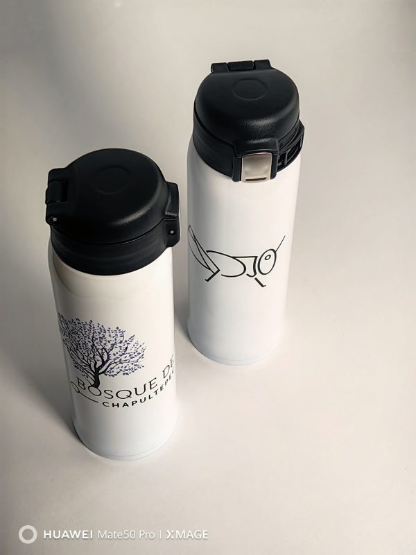 Termo Jacaranda Blanco, Acero 500 ml Pro Bosque Chapultepec