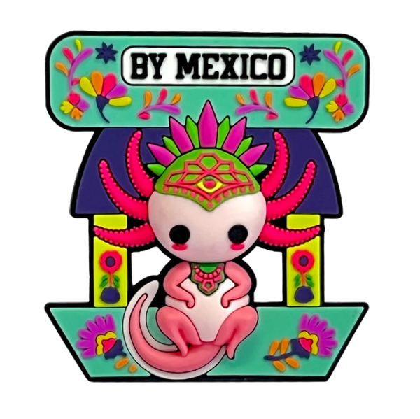Imán Ajolote Yul Rosa by México - Pro Bosque Chapultepec