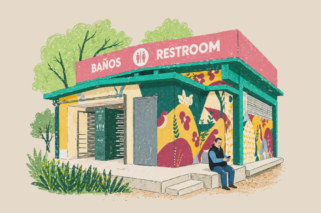 Ubicación de los baños de la segunda sección de Chapultepec