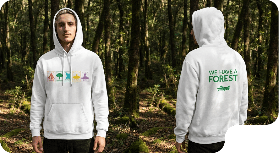 chico con sudadera